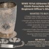 WWII US 506th Parachute Infantry Regiment 101st Airborne Division Officer's Silver Cup